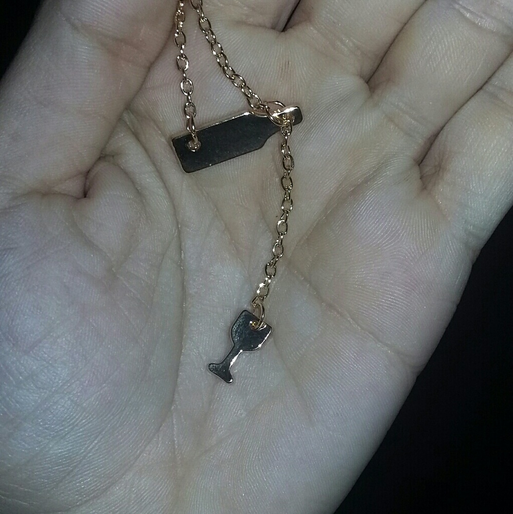 Wine bottle and glass necklace🍷🍷🍷 - Picture 8 of 8